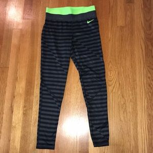 Nike Pro Dry Fit Striped Leggings
